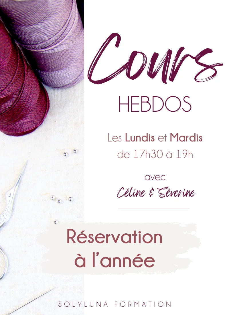 Cours hebdomadaire - Inscription annuelle