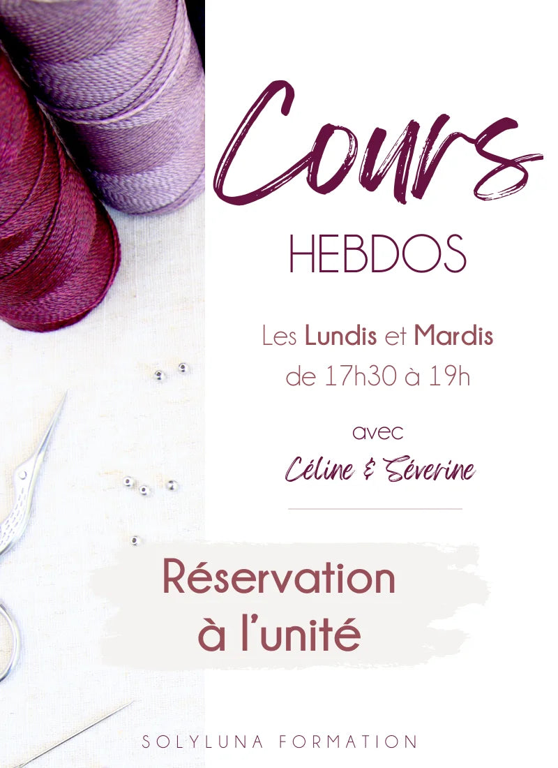 Cours hebdomadaire - Inscription au cours