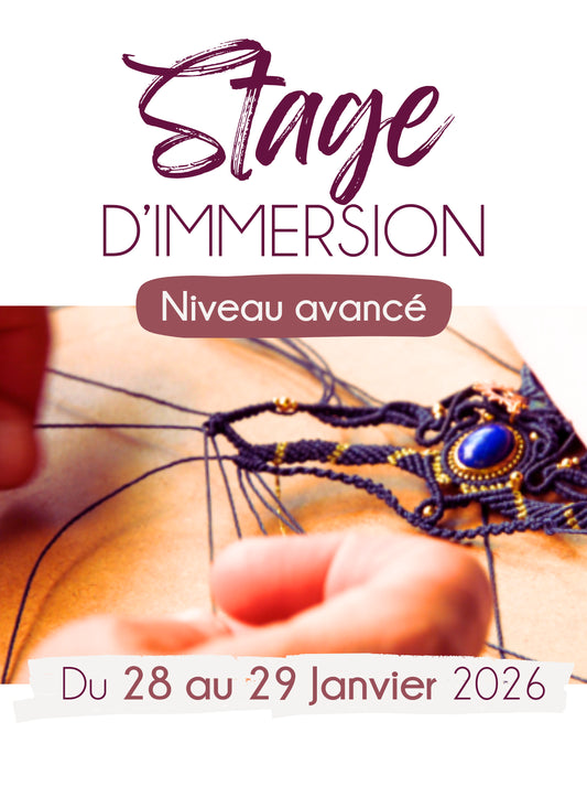 Stage d’immersion - Du 28 au 29 janvier 2026