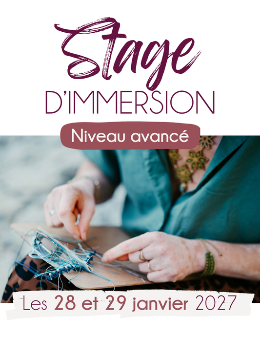 Stage d’immersion - Niveau avancé - Les 28 et 29 Janvier 2027